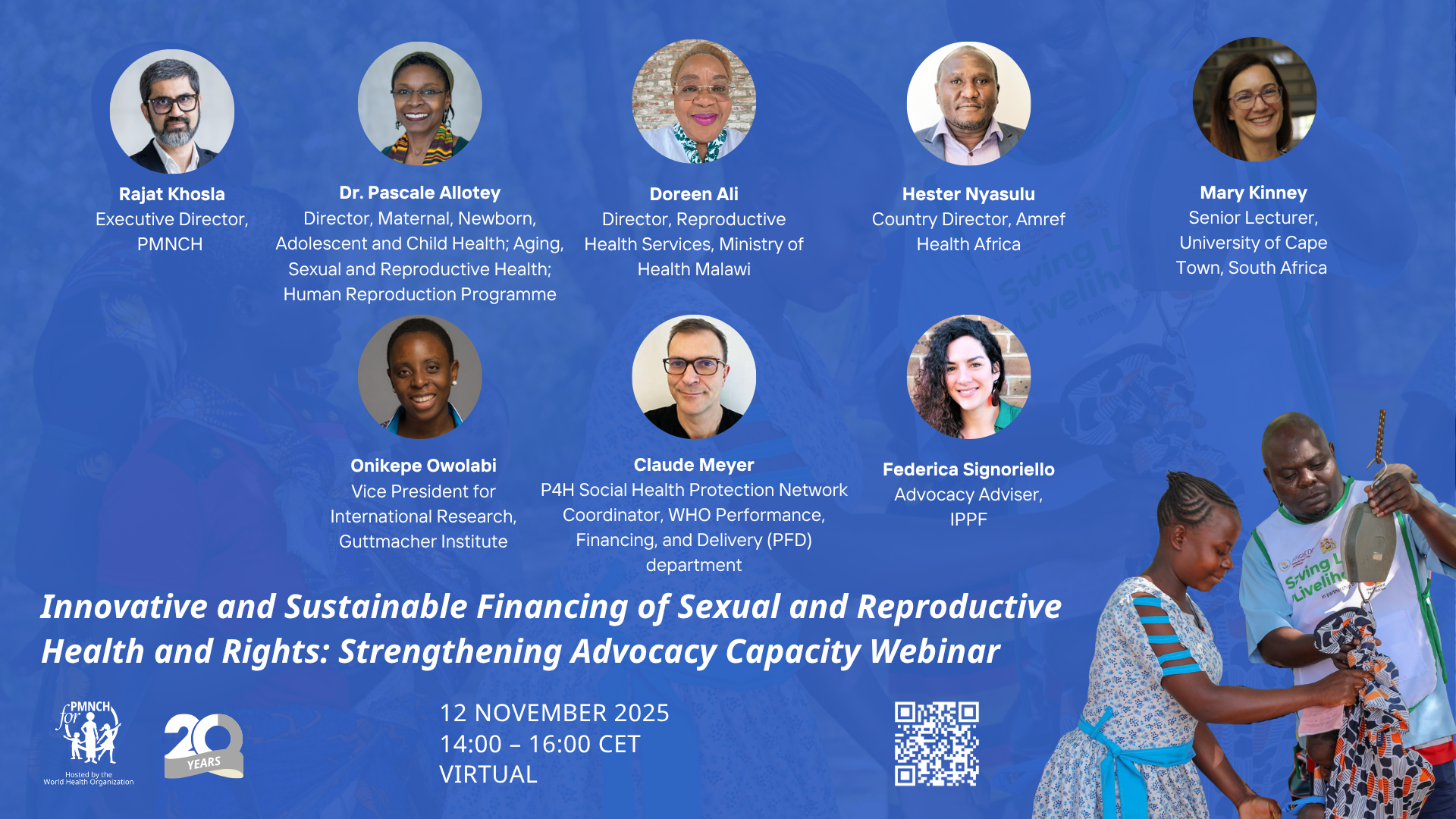 Speakers' flyer - Innovative and Sustainable Financing of Sexual and Reproductive Health and Rights