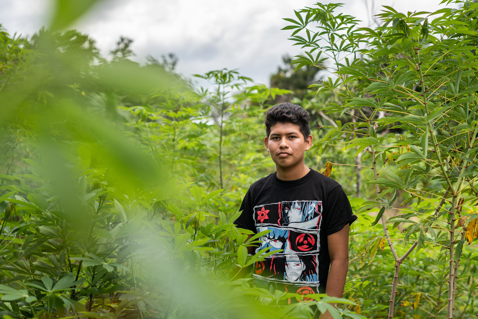 A young male among trees in Colombia