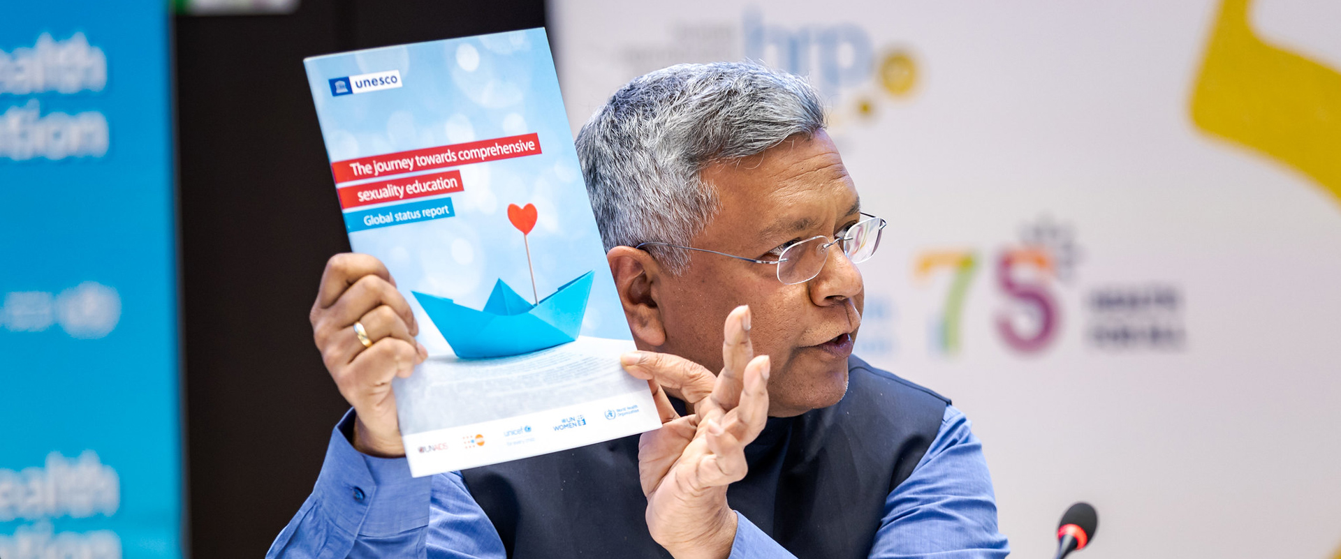 Dr Venkatraman Chandra-Mouli at the HRP Policy and Coordination Committee, April 2023
