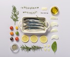 Sardine oven grill Knolling style