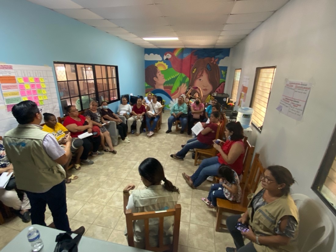 Launching focus groups for digital training of Community Healthcare Volunteers, San Manuel, Honduras
