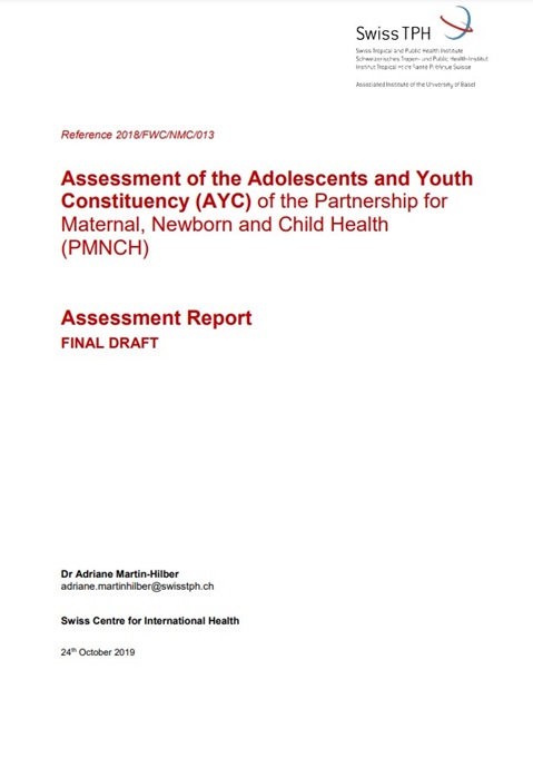 Assessment of the Adolescents and Youth Constituency (AYC) of the Partnership for Maternal, Newborn and Child Health