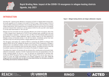 Rapid briefing note: impact of the COVID-19 resurgence in refugee-hosting districts Uganda, July 2021