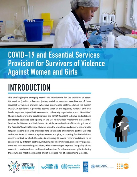 COVID-19 and essential services provision for survivors of violence against women and girls