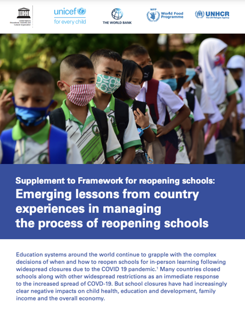 Emerging lessons from country experiences of reopening schools