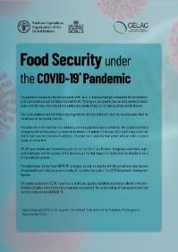 Food security under the COVID-19 pandemic