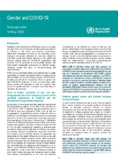 Gender and COVID-19: Advocacy Brief