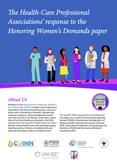 The Health-Care Professional Associations’ response to the Honoring Women’s Demands paper