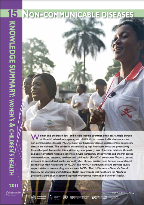 PMNCH Knowledge Summary #15 Non-communicable Diseases