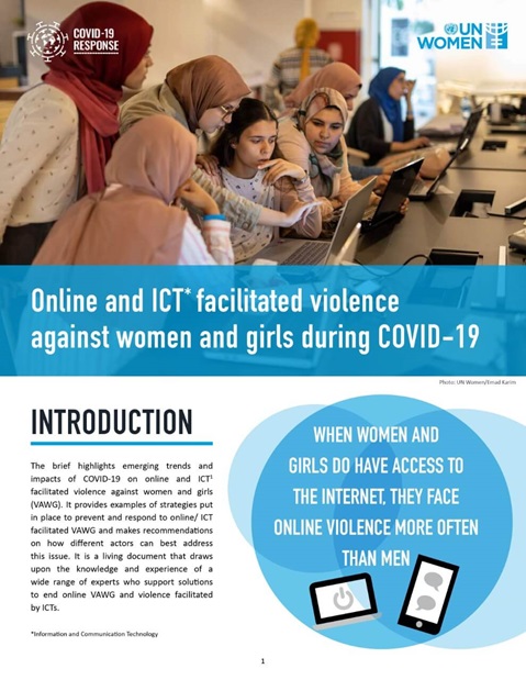 Online and ICT-facilitated violence against women and girls during COVID-19
