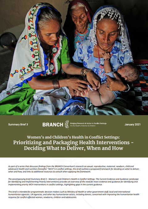 Prioritizing and Packaging Health Interventions -Deciding What to Deliver, When and How