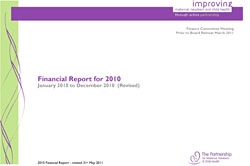 Financial Report for 2010