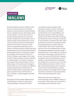 Case study: Malawi