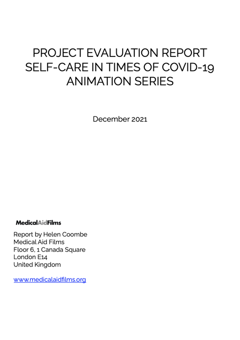 Project evaluation report: Self-care in times of COVID-19 animation series