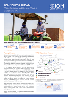 South Sudan: Water, Sanitation and Hygiene (WASH) 2021 | Quarter 2 Report