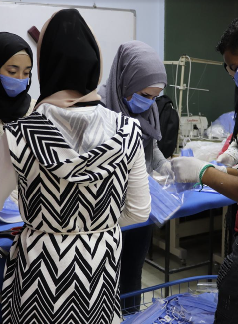 Syrian Youth produce face masks in response to COVID 19 for children and families