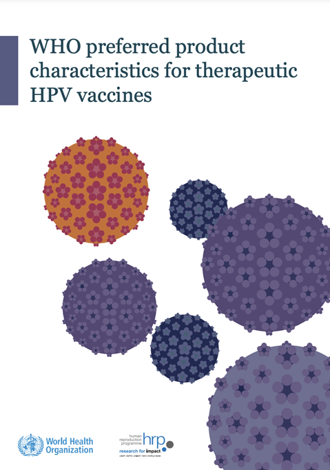 WHO preferred product characteristics for therapeutic HPV vaccines